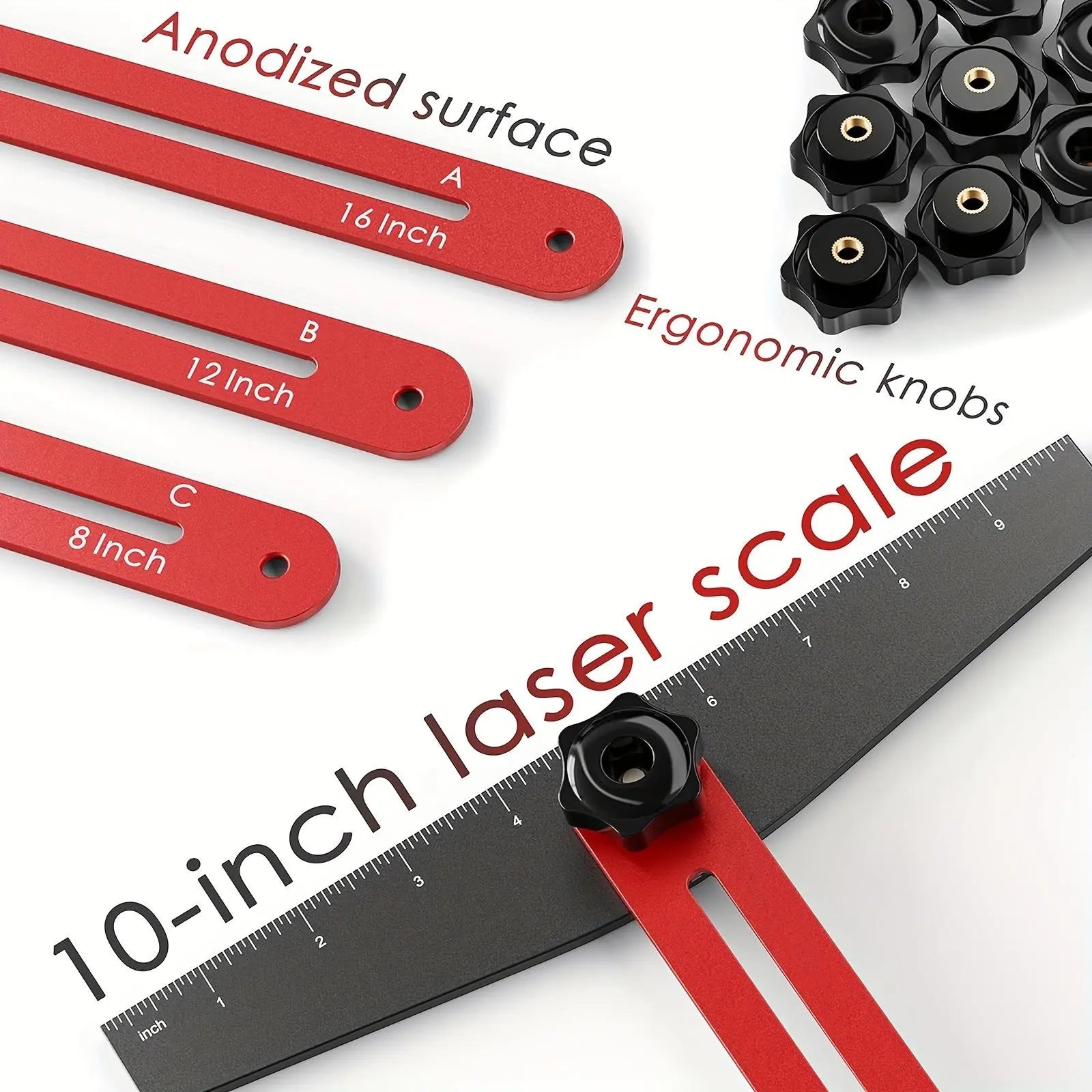 Adjustable Stair Tread Template Tool, Retractable Stair Gauge and Shelf Layout Measuring Jig #GLOBAL PICKS image 6