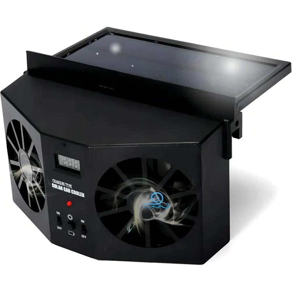 Solar-Powered Car Window Exhaust Fan – Energy-Saving Ventilator with Air Purifier & Radiator Function, USB Car Fan for Front/Rear Windows, Reduces Heat & Odors, Solar Auto-On, Compact Quiet, Perfect for Parking & Summer Driving Comfort image 2