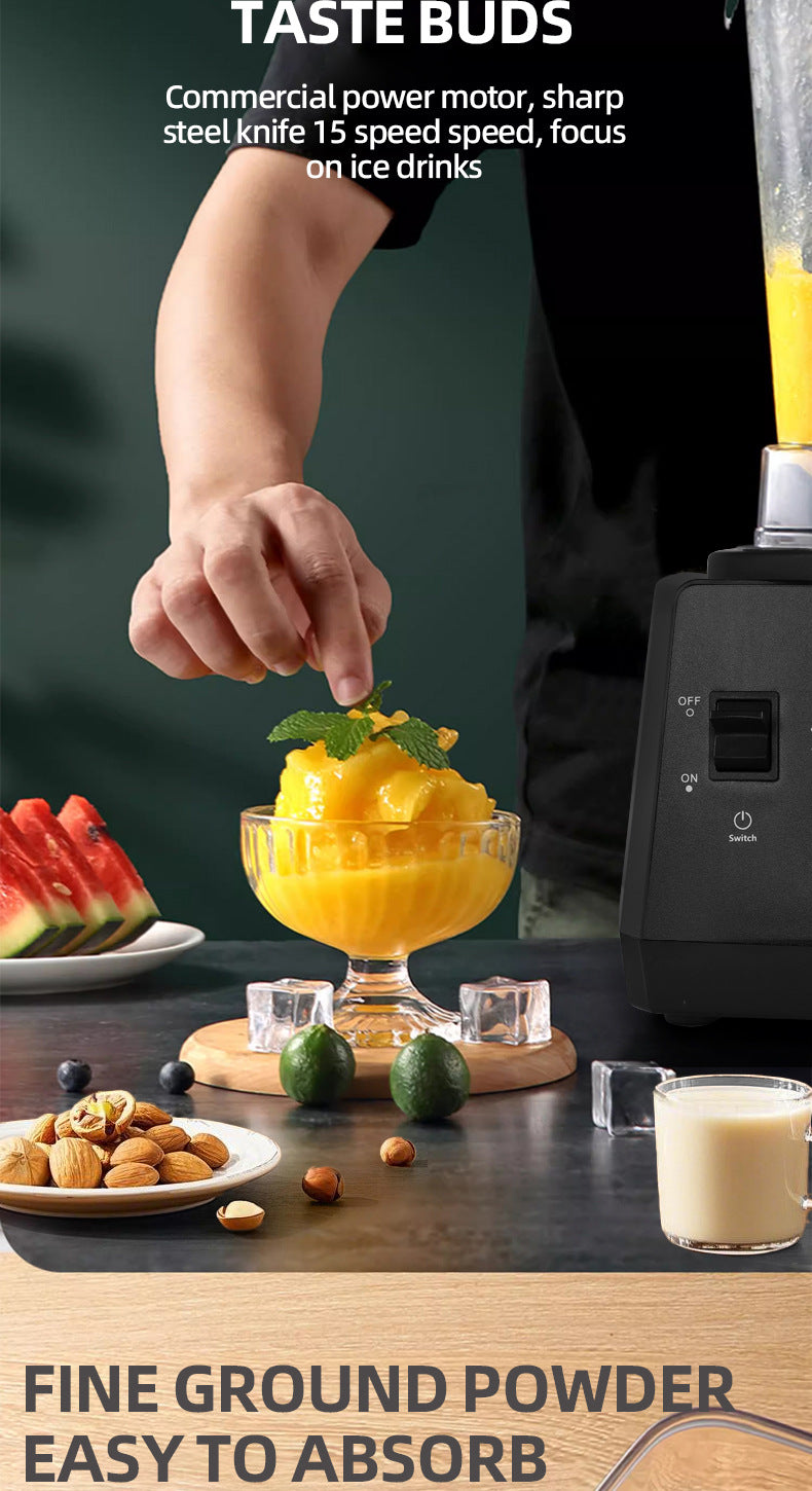Professional Blender with 2 Containers, 68oz Jar, 25000 RPM, 2400W Max Power, Stainless Steel Blade & Tamper for Smoothies, Ice, Coffee & Juice