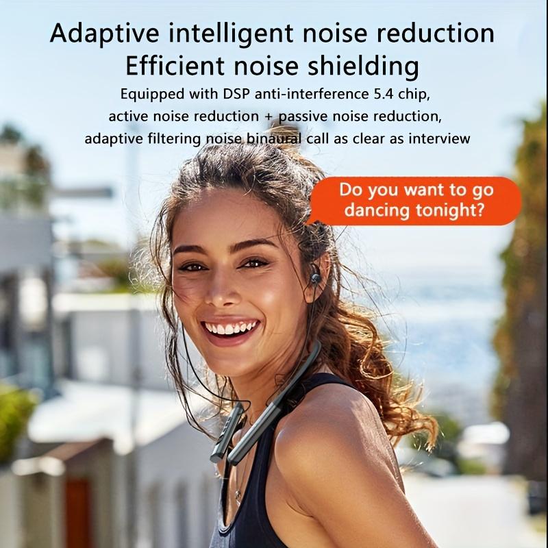 2025 Neckband Sports Earbuds, Flexible & Secure Fit, 30H Battery, Clear Calls, Deep Bass, Sweatproof for Running & Gaming