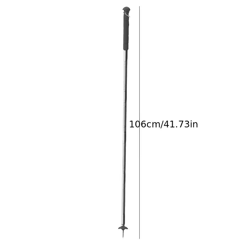 Multifunctional Trekking Pole, Lightweight 5‑Section Telescopic Folding Aluminum Alloy Hiking Stick with Multi‑Tool Accessories, for Backpacking, Camping, Wilderness Survival, Mountaineering & Long‑Distance Hiking