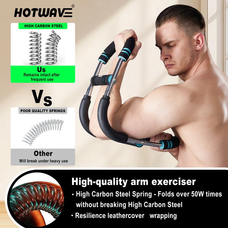 Arm Trainer, Adjustable Chest Workout Equipment, Arm Trainer for Men, Chest Trainer for Men, Shoulder Muscle Training, Portable Spring Resistance Home Fitness Equipment