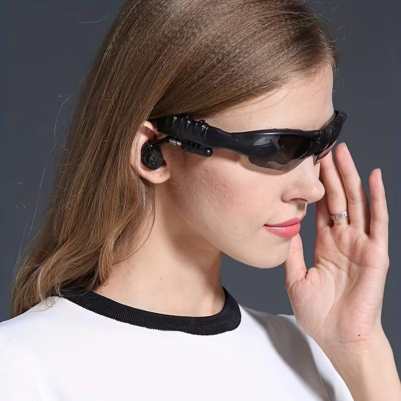 Cash on Delivery Tanzania Free Shipping Big Brand Guarantee 98% Positive 🎧 2‑in‑1 Polarized Bluetooth Glasses Headphones – Wireless Open‑Ear Audio with Built‑in Mic, Bluetooth 5.4, UV400 Lenses for Driving & Outdoor Use