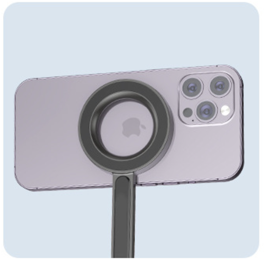 Magnetic selfie stick stand, suitable for iPhone and Android devices, Pixel 10, as well as phones with metal ring protective cases and other photography and travel accessories. Anti-shake, extendable, 1.36 meters long.