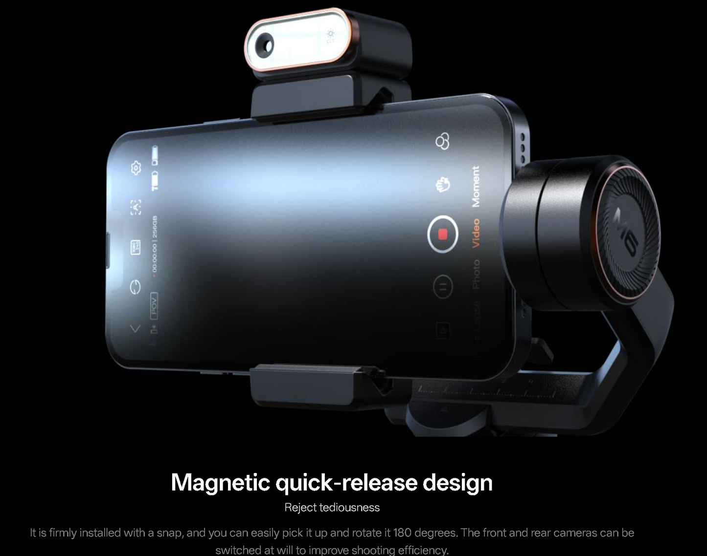 iSteady M6 can handle temperatures up to 45°C, offers offline tracking, strong anti-glare clarity, and AI-powered stabilization.It's specially designed for hot, weak-signal, and bright-light environments.