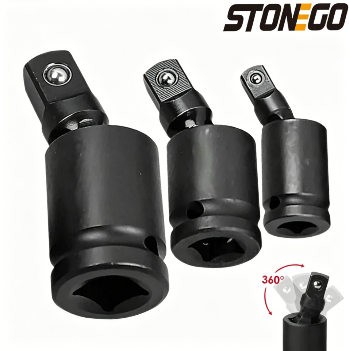 Universal Pneumatic Joint Wrench Socket Adapter - High Hardness Extension Tool for Electric and Pneumatic Forging Wrenches