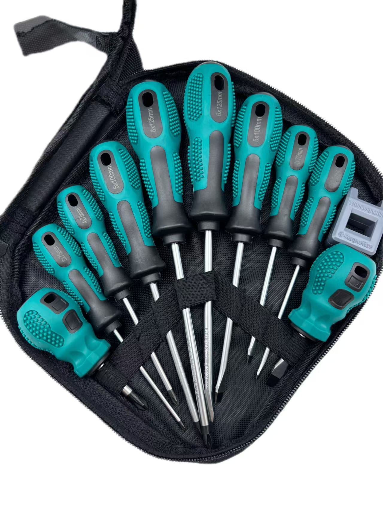 10-Piece Magnetic Precision Screwdriver Set – Green, Ideal for Electronics, Furniture, Appliances & Vehicle Maintenance, Durable Metal & Plastic Build