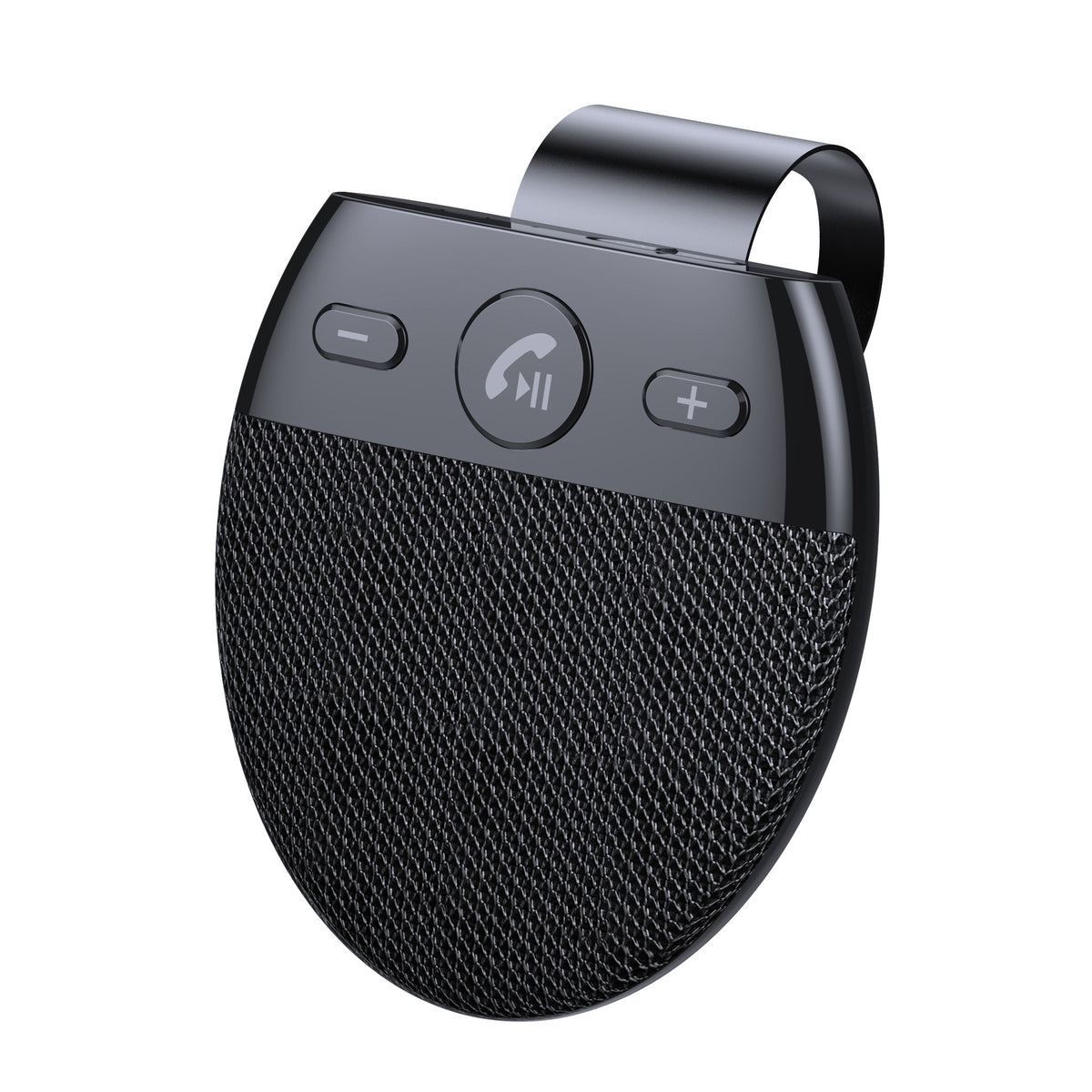 V5.0 Wireless Car Speakerphone Kit – Hands-Free Sun Visor Music Player with Microphone