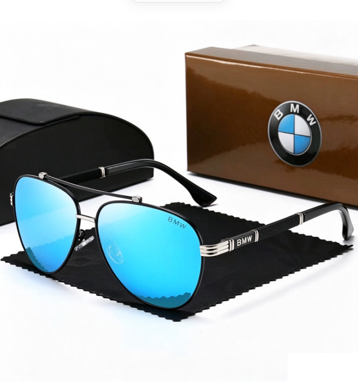 BMW New Men's Polarized Sunglasses - UV Protection Fashion Shades for Driving