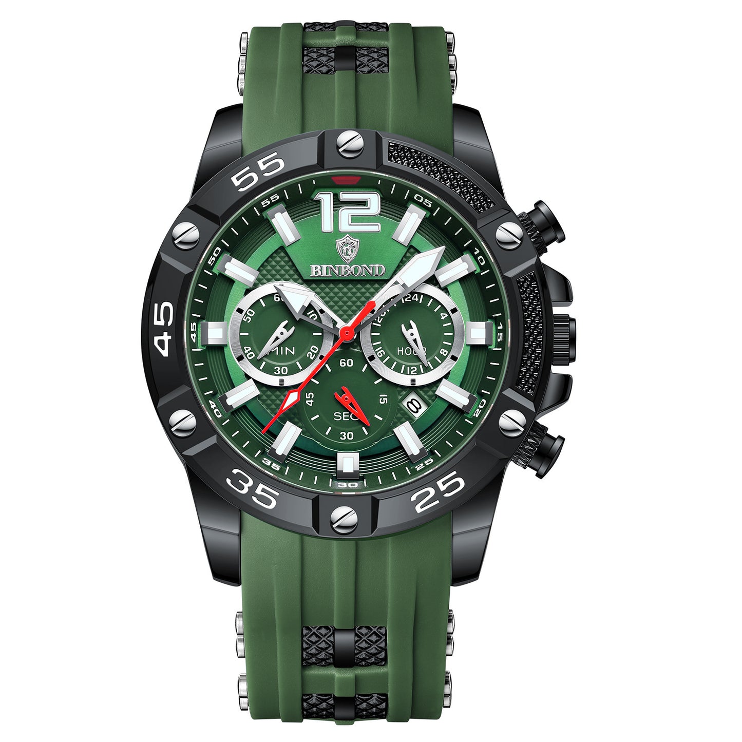 Men's Three-Eye Timing Function Watch - Trendy Practical Style for Street, Workwear and Light Busines