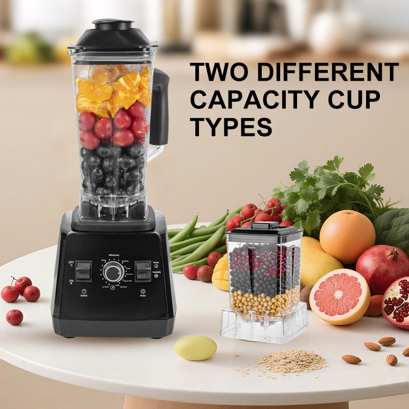 Professional Blender with 2 Containers, 68oz Jar, 25000 RPM, 2400W Max Power, Stainless Steel Blade & Tamper for Smoothies, Ice, Coffee & Juice