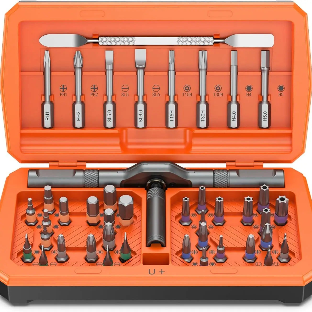 43-in-1 Screwdriver Set with Detachable Ratchet Handle – Multi-Purpose DIY Repair Kit for Computer, Phone, Watch & Glasses, Includes Tool Box & Torx Screw Extractor