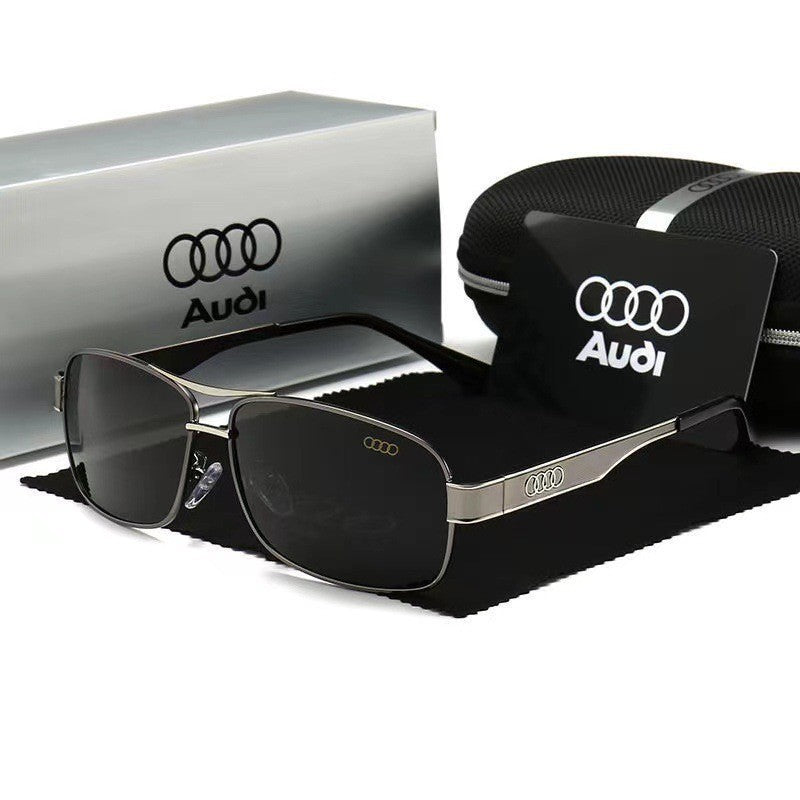 Classic Metal Frame Sunglasses - Full Gift Box Set for Men Daily Use