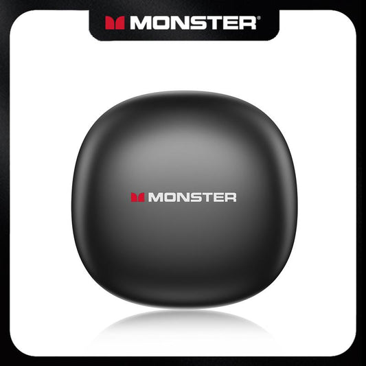 Black Monster Bluetooth Earbuds Zero-Gravity Titanium Ear-Hook Noise Cancelling 145H Playtime IPX5 Waterproof Wireless Headphones Gift for Men Women