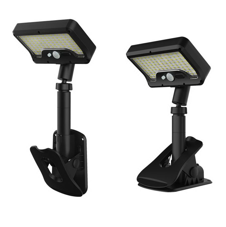 2-Pack Outdoor Solar Clip-On LED Lights - Ultra-Bright Motion Sensor Pathway and Wall Lamp for Garden and Patio