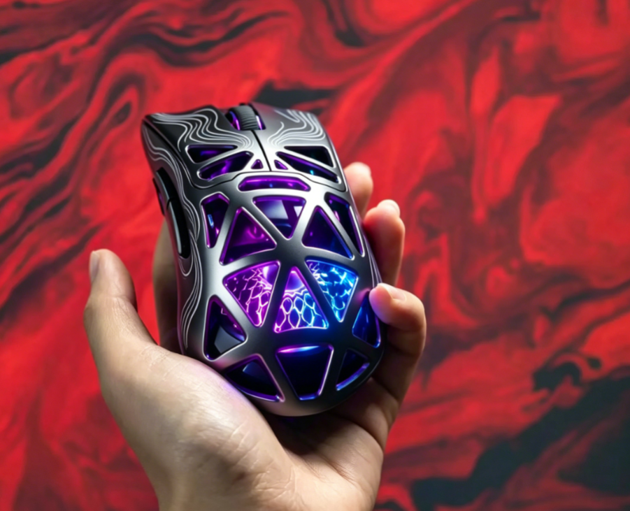FURYCUBE G11 Tri-Mode Gaming Mouse – PAW 3311, 2.4G/Bluetooth/Wired, Rechargeable, RGB Lighting, Optical Sensor for Gaming & Office