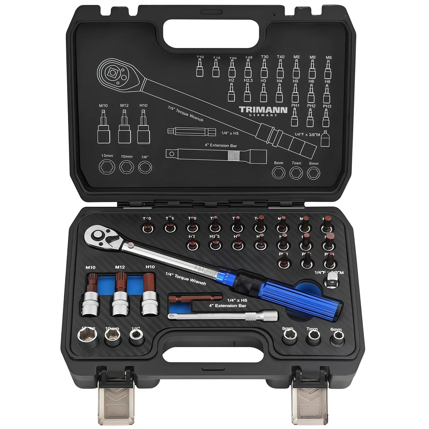 High Durability Torque Wrench Socket Spanner Kit - Precision Fastening Tool for Bicycle and Motorcycle Maintenance