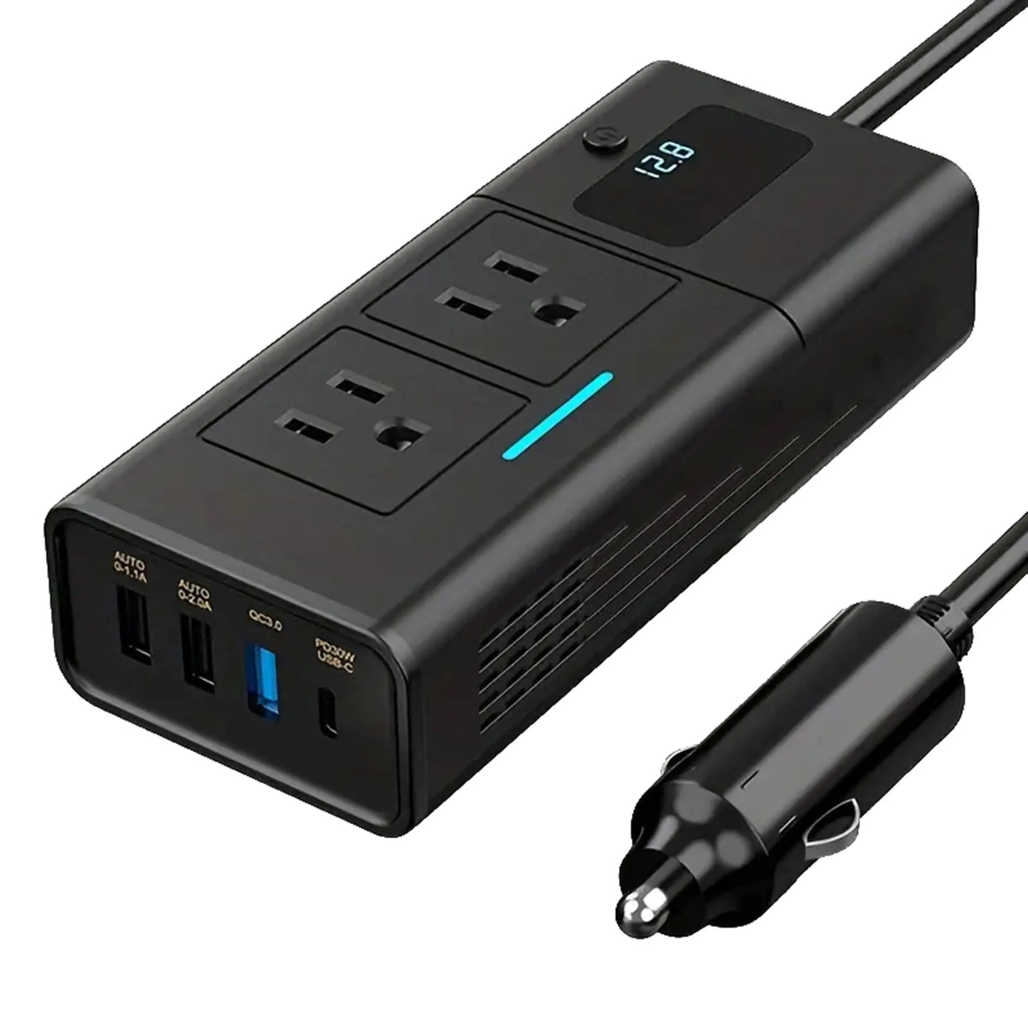 Car Power Inverter, 200W DC 12V to AC 110V Inverter, Car Charger Adapter, Fast Car Charger, Universal Vehicle Electrical Appliances, Car Gadgets, Electronic Accessories, Car Electronics, Car Essentials, Men Gifts