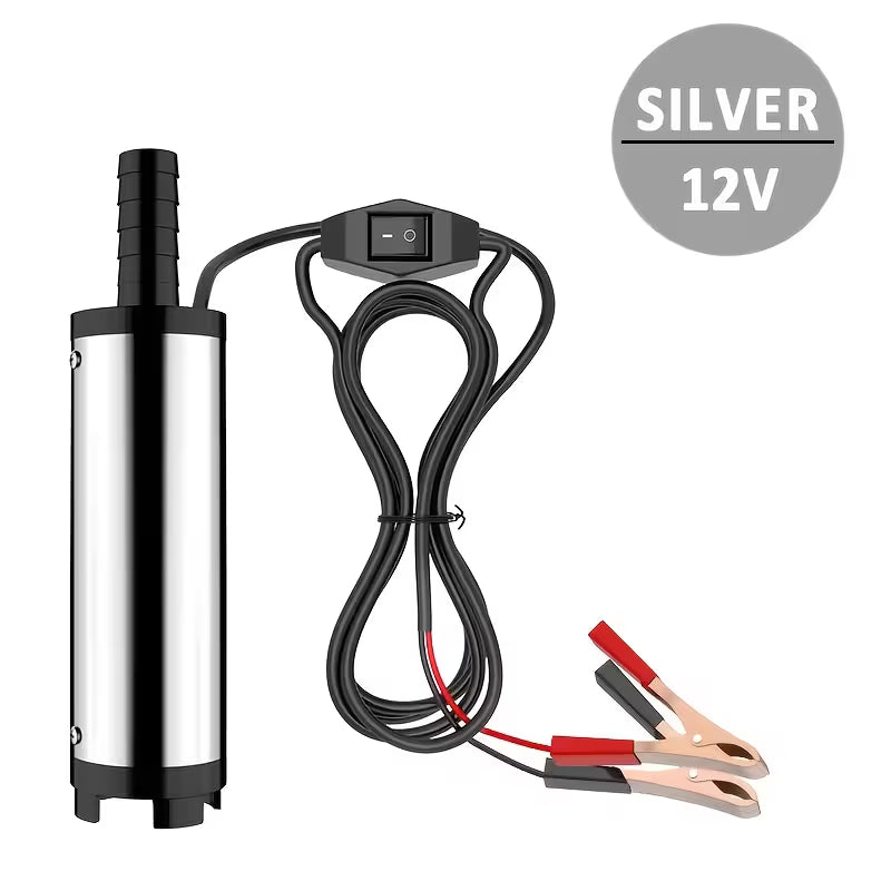 Portable DC12V Submersible Pump – Heavy-Duty, Fast Transfer with On/Off Switch for Marine, Auto & Camping