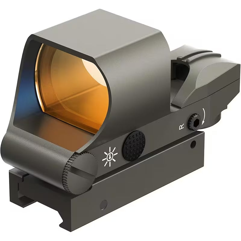 Tactical Holographic Red Dot Sight – No Parallax, Day & Night Use for Hunting & Quick Aiming