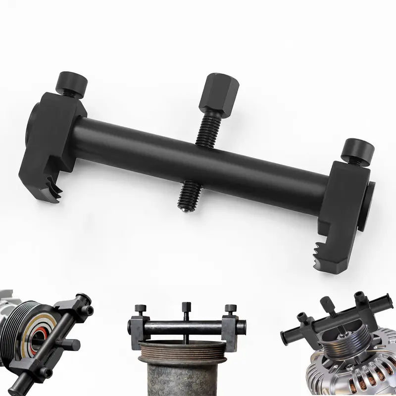 Universal Ribbed Drive Pulley & Crankshaft Remover Tool – Adjustable Puller for A/C Unit, Water Pump, Automotive Use