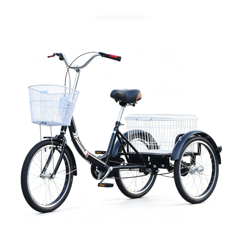 2026 New Pedal Tricycle - Lightweight Adult Trike with Basket, Wholesale Price Even for One Unit