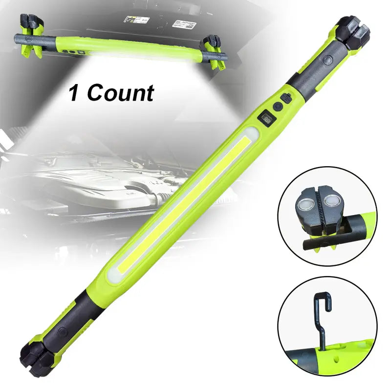 Super Bright Magnetic LED Work Light with Rechargeable Battery – Engine Hood Lamp Strip for Car Repair and Outdoor Lighting