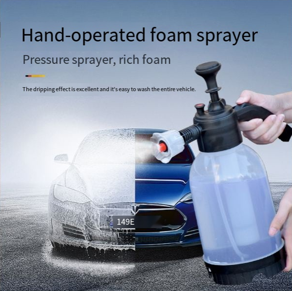 Hand-Pressed Foam Sprayer, Car Wash Pneumatic Spray Bottle, Air Pump Watering Bottle, Multifunctional Foam Sprayer for Car Washing, Gardening, Household Use