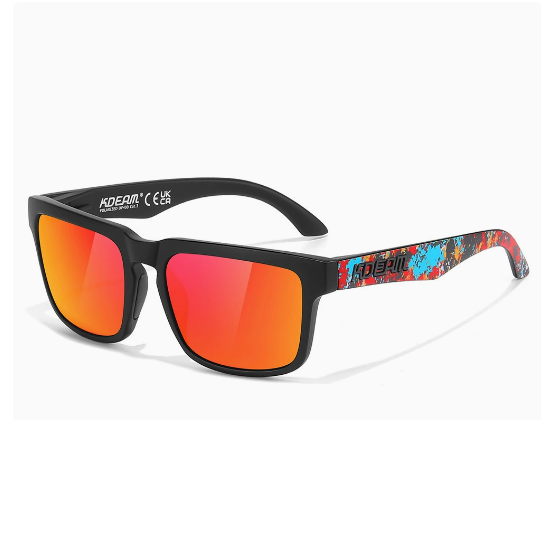 KDEAM 2026 New Square Outdoor Polarized Sunglasses - Colorful Sports Shades for Men and Women in Africa