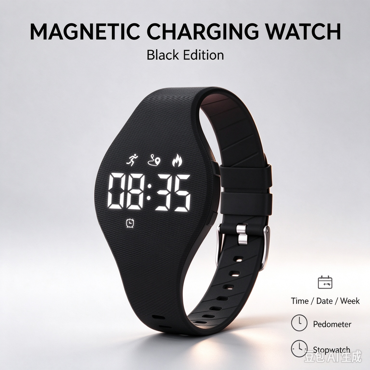 Middle School Students Multifunctional Watch - Waterproof Minimalist Fashion Sports Bracelet for Girls & Teens with Silent Alarm Electronic Watch