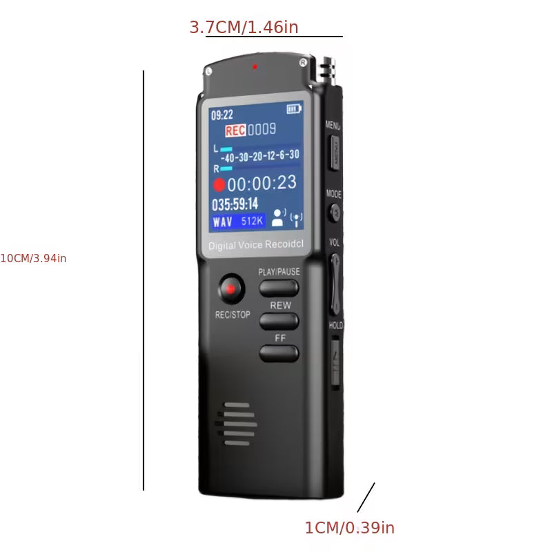 Mini Recorder – Screen Display, External Playback, Voice-Controlled Recording, Long Battery Life