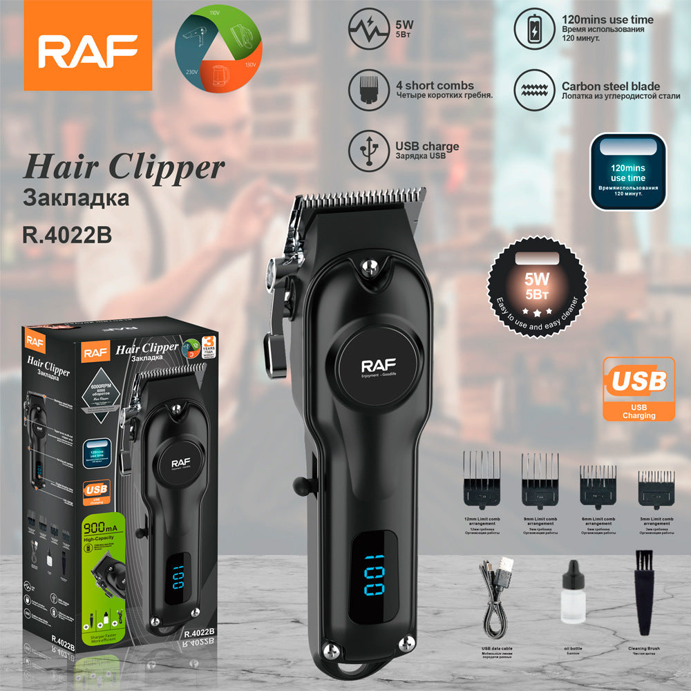 Electric Hair Clipper Set - Multifunctional USB Rechargeable Trimmer with Detachable Water Resistant Head