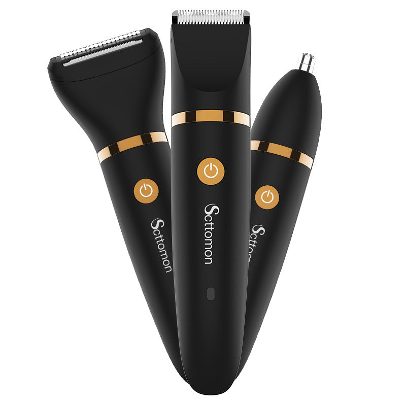 👕 Cash on Delivery ✈ Men's 3-In-1 Multifunctional Hair Trimmer - Hair Clipper, Private Area, Beard, Eyebrow, Nose Hair Trimmer - Type-C USB Charging - Father Boyfriend Gift - GLOBAL PICKSv