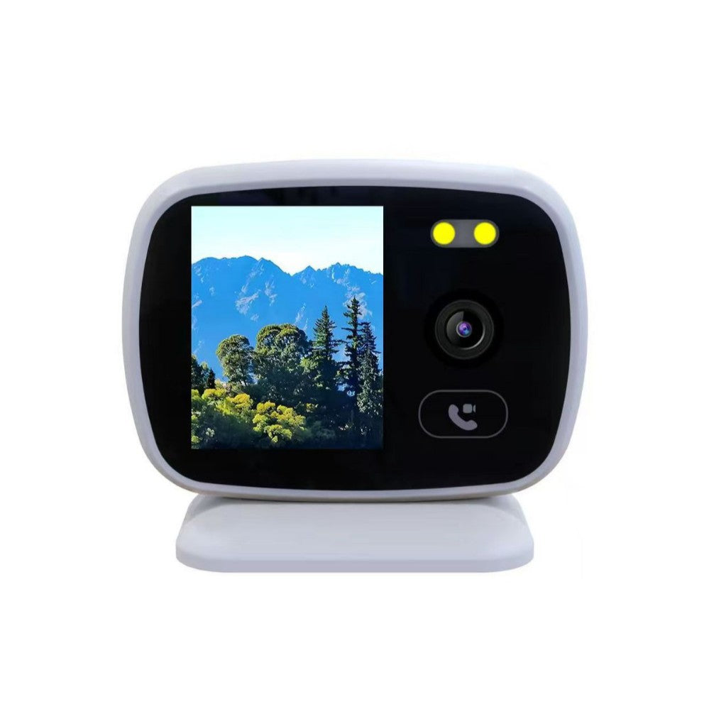 2-Way Audio/Video Security Camera with 2.8" Display & PTZ – AI Motion Detection, Indoor WiFi Cam with Speaker, Phone App Control, Color Display, for Puppy/Cat/Dog Monitoring & Home Surveillance