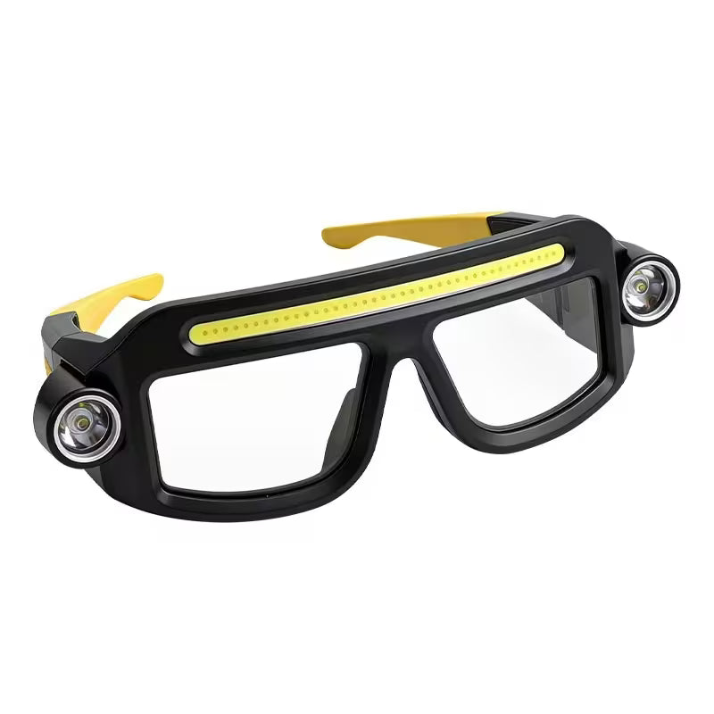 Rechargeable Headlamp with Motion Sensor – COB Floodlight & Spotlight, 4 Modes, USB-C for Running & Camping