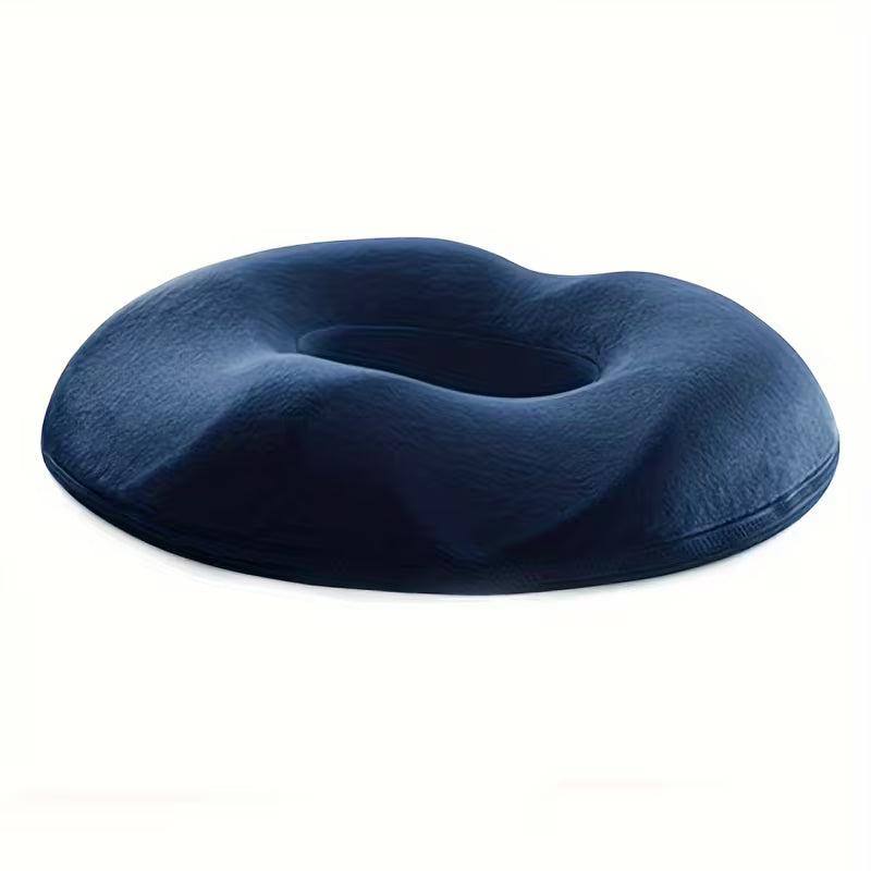 Memory Foam Donut Pillow – Coccyx Seat Cushion for Hemorrhoid, Pregnancy & Tailbone Relief