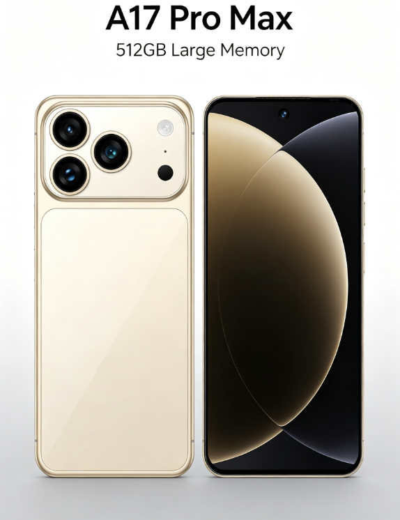 A17 Pro Max Smartphone – 512GB + 16GB RAM, 7800mAh Battery, 6.8" HD Display, Dual SIM Unlocked