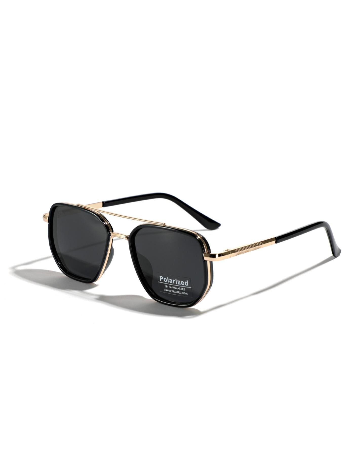 Summer 2026 Simple Polarized Shades Sunglasses For Everyday Use, Summer Geometric Frame Double Beam Fashion Sunglasses, Travel Accessories, Trendy Casual Sunglasses, National Day Offers