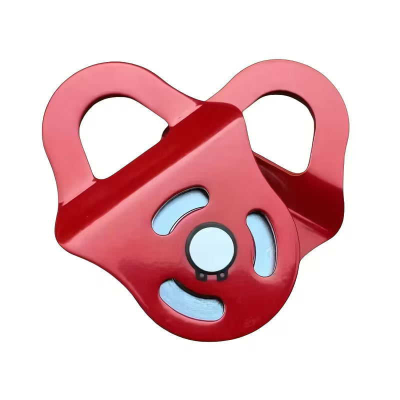 Red 6-Ton Winch Pulley Block – Heavy-Duty Front-Mounted for Trucks, ATVs, UTVs & Recovery