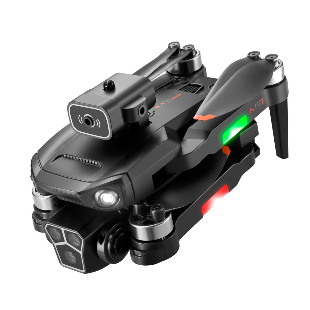 Drone with Camera – Wi-Fi FPV, Gesture Control, Foldable, 15 Min Flight Time (2 Batteries, 15 Mins Each), Carrying Case, Adjustable Lens, Brushless Motor, Obstacle Avoidance, One-Key Take Off/Land, 2.4GHz, Black – Great Gift for Teens