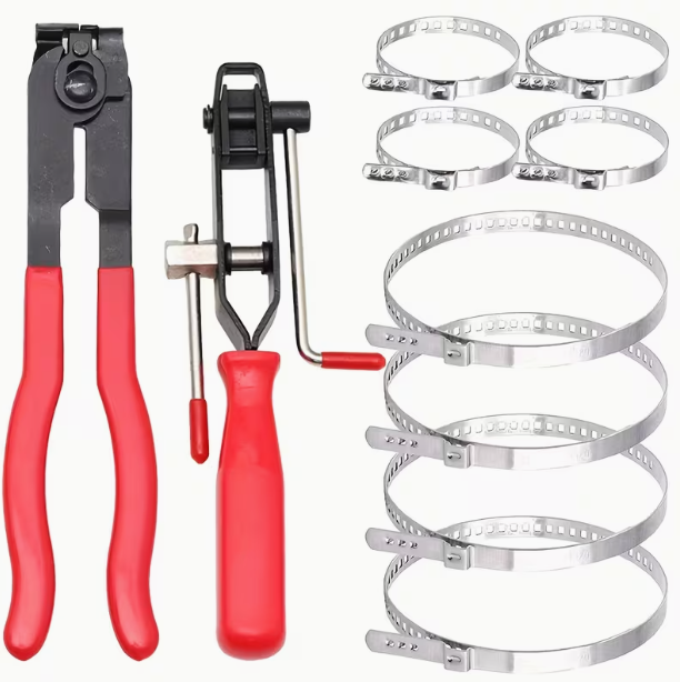 10-Piece CV Joint Clamp Tool Set – Includes Ear Clamp Pliers & Pipe Connection Tools, for Most Automotive Joint Shoe Clamps