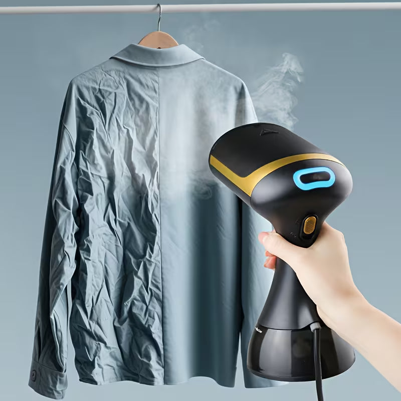 1100W Handheld Garment Steamer, 20-Second Fast Heat-Up, with Cleaning Brush & 300ML Water Tank, Portable Travel Steamer for Wrinkle Removal & Business Trip Clothing Care