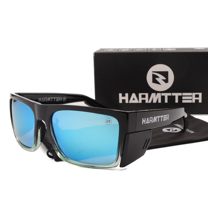HARMTTER Sports Cycling Sunglasses - Windproof UV Protection Polarized Goggles for Bike Riding