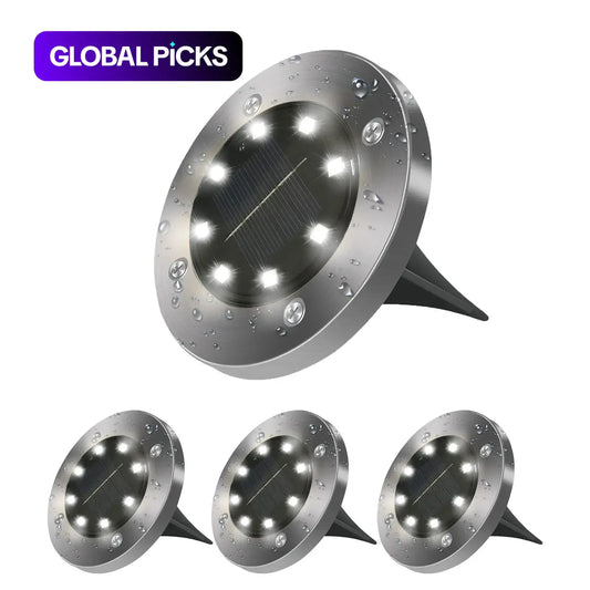 Cash on Delivery – 6 Pack Solar-Powered Outdoor LED Lights, IP65 Waterproof Garden Lamp, Ground-Buried LED Floor Lights for Steps, Path and Patio, Yard Lighting and Summer Outdoor Decor