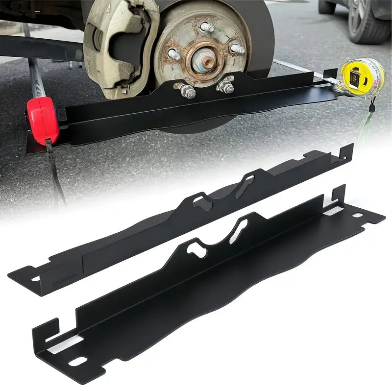 Pair of Wheel Alignment Tools – Heavy-Duty Toe-In Positioning Plates with Hanging Holes for Easy Wall Storage – DIY Alignment Plates for Cars & Light Trucks