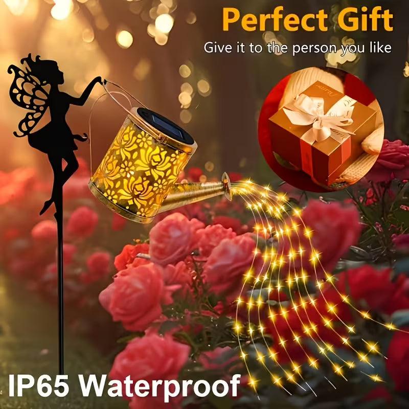 Solar Watering Can Garden Lights – 2026 New Metal Lantern for Yard, Patio & Pathway Decor