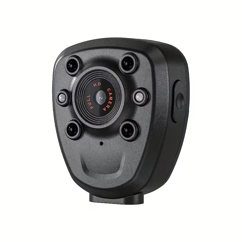 Rechargeable HD Body Camera – 32GB Memory Card, Touch-Controlled Night Vision, Audio & Wearable Video Recorder