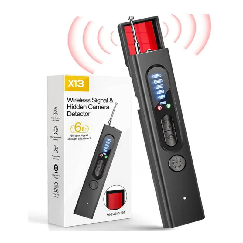 DABATR Hidden Camera Detector – Spy Camera Finder, Signal Scanner, 6 Sensitivity Levels, 3 Modes, 24H Working Time for Hotels, Car, Office, Home, Travel