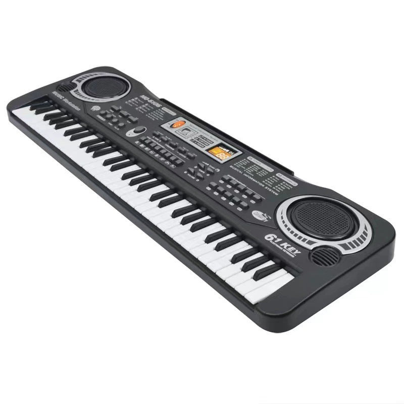 61-Key Electronic Keyboard - Beginner Digital Piano with Multifunctional Music Features