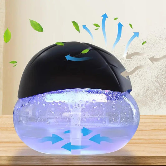 Cash on Delivery ✈ Air Purifier - Water Air Revitalizer, Air Washer, Air Freshener, Room Aromatizer, Aroma and Essential Oil Diffuser with 7 Color Adjustable LED Lights - For Smoke and Pets